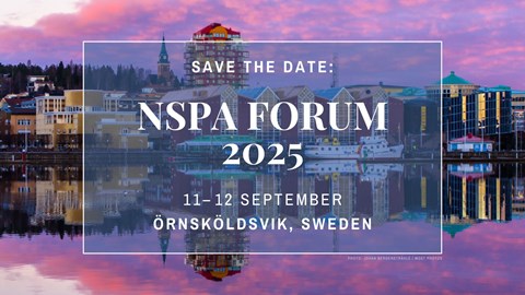 Welcome to the NSPA Forum 2025 in Örnsköldsvik 11–12 September