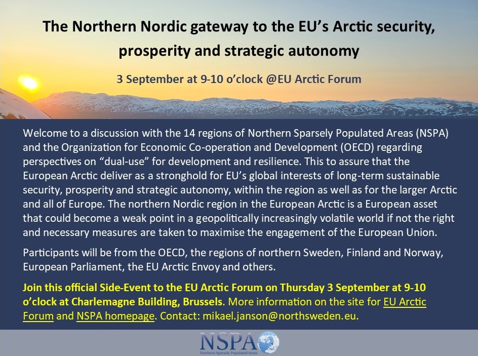 The Northern Nordic gateway to EU’s Arctic security, prosperity and strategic autonomy